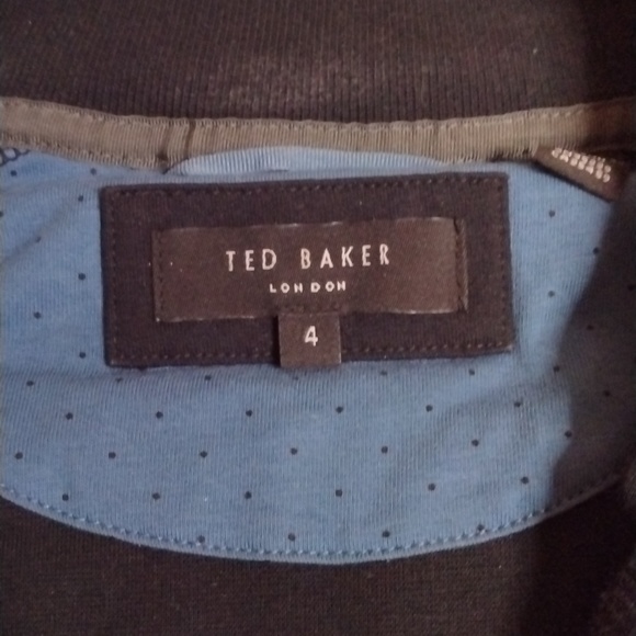 Ted Baker Morric Light Half Zip Jumper SIZE 4. Navy Blue - Picture 4 of 6